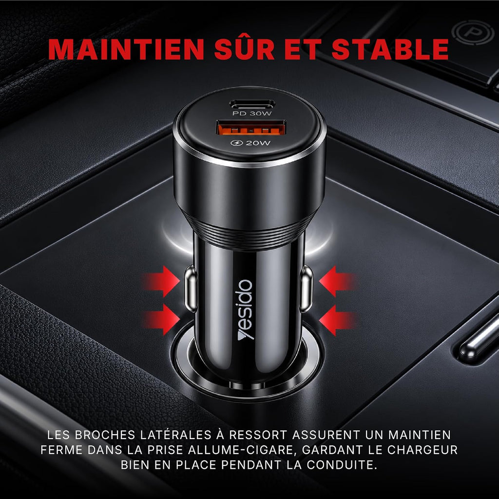 Car charger YESIDO Y64 BLACK