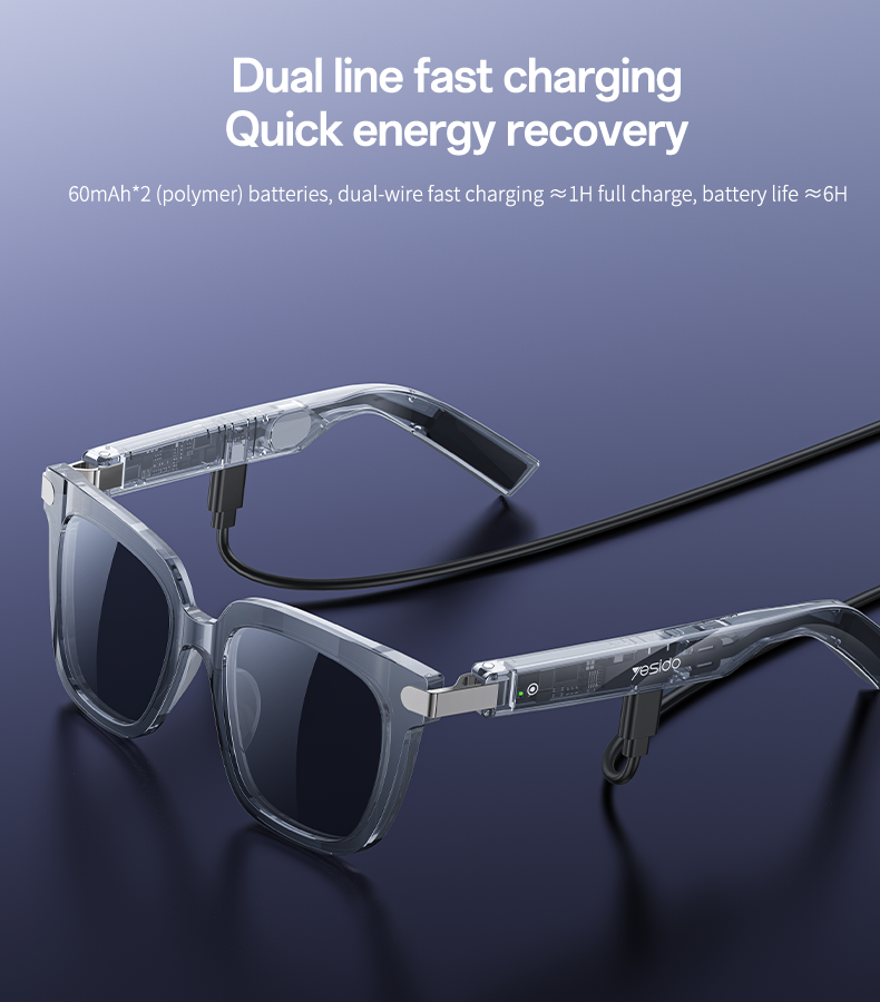 SMART GLASSES YESIDO IO41 Gray