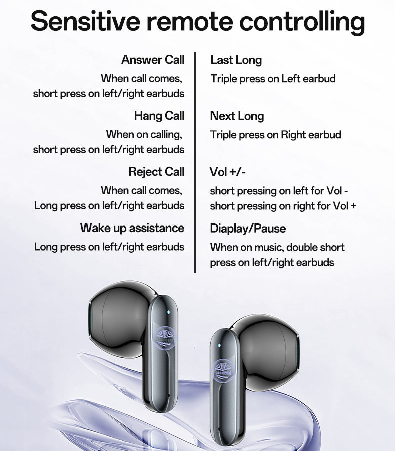 AIRPOD YESIDO TWS36 BLACK