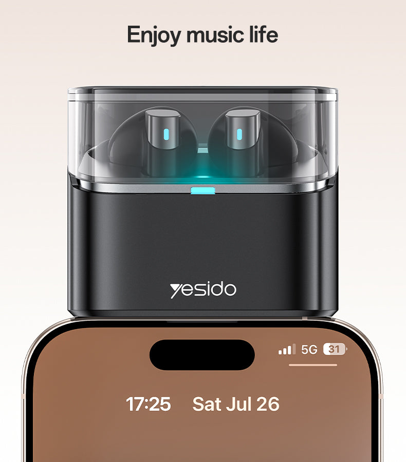 AIRPOD YESIDO TWS33 BLACK