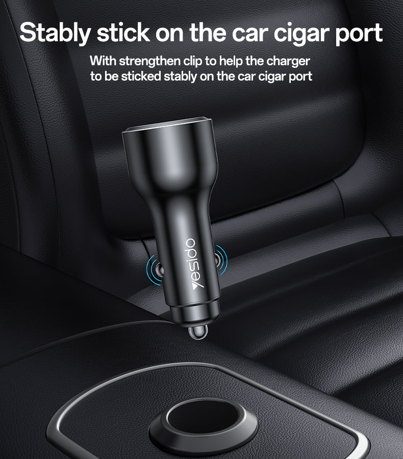 Car charger YESIDO Y65 BLACK