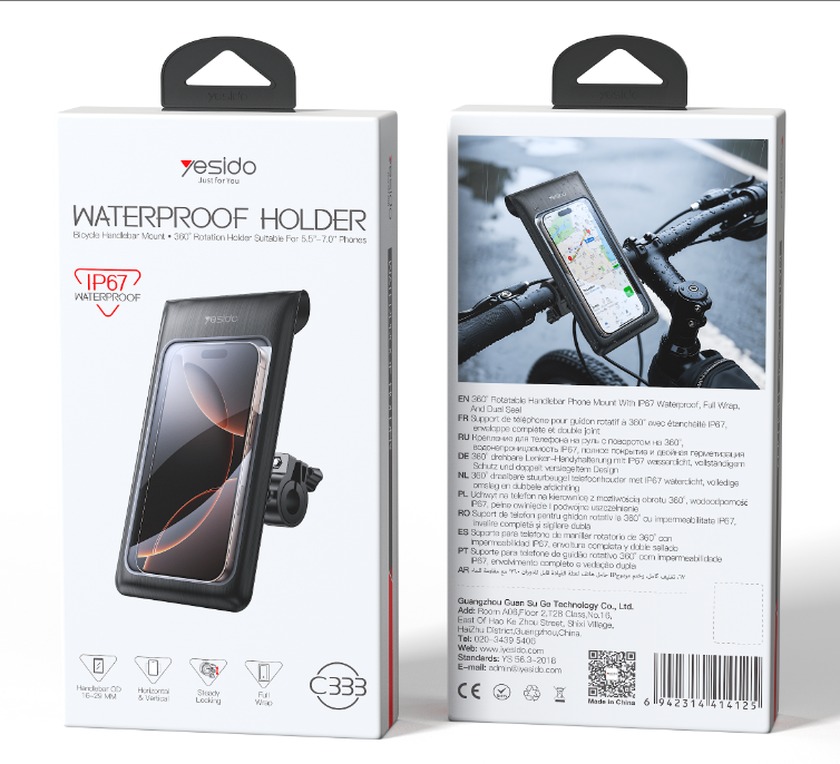 Bicycle and electric vehicle waterproof bag C333