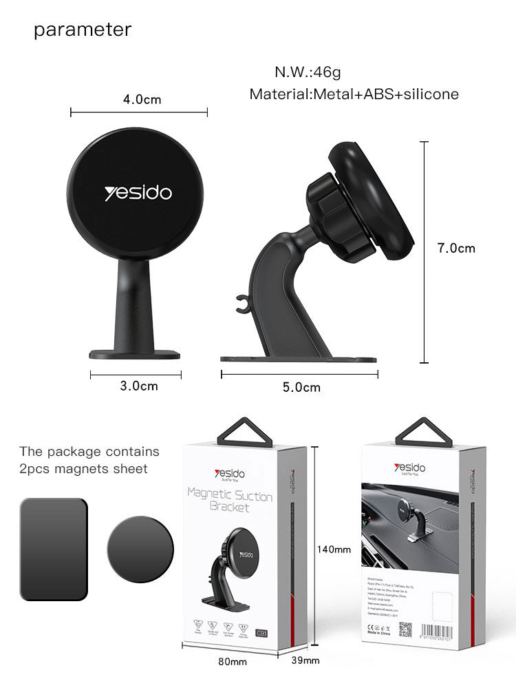 HOLDER YESIDO C91 Black