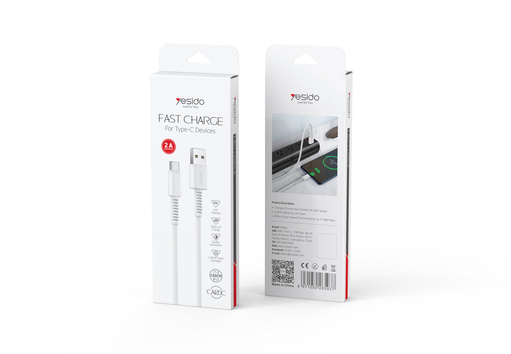 CABLE YESIDO CA120 MICRO WHITE