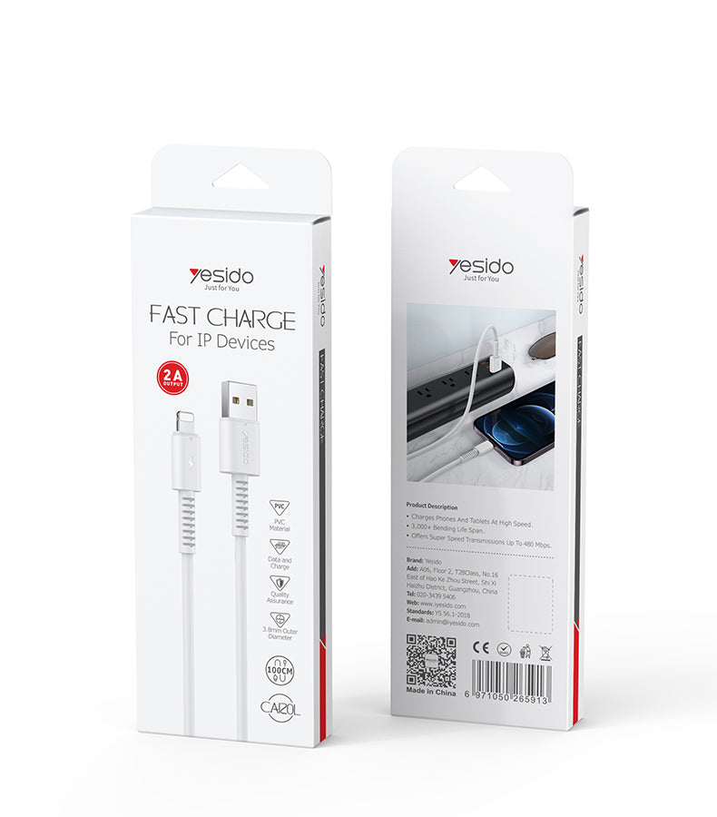 CABLE YESIDO CA120 TC WHITE