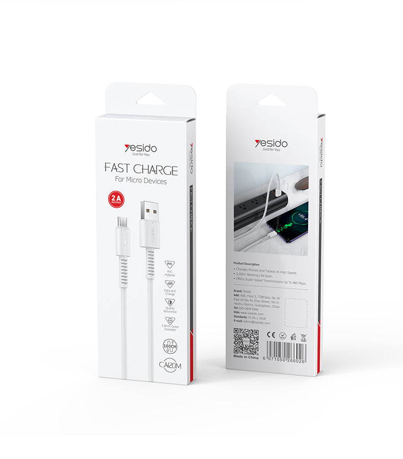 CABLE YESIDO CA120 TC WHITE