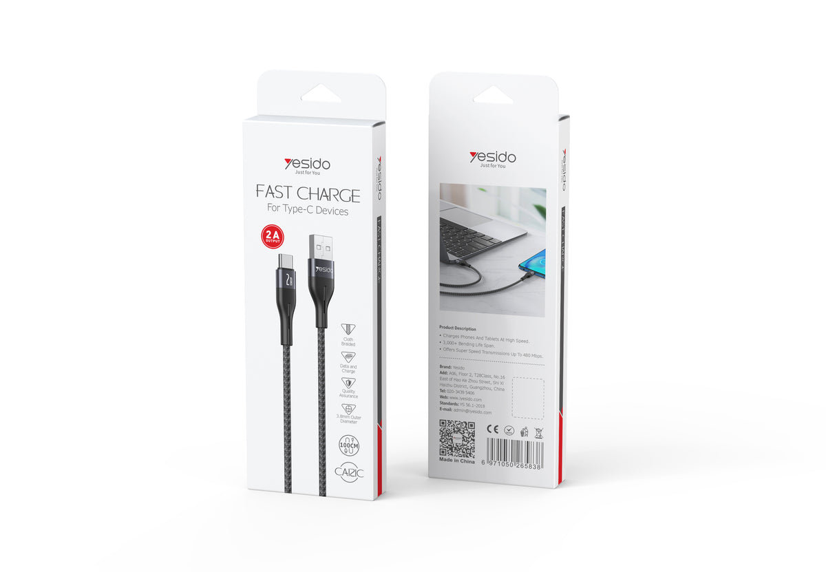 CABLE YESIDO CA121C BLACK