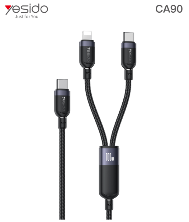 2IN1 Data cable TC to Lightning and TC CA90