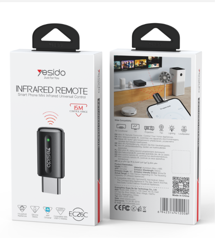 Smart Phone Mini Infrared Universal Contro  type -C EC26C