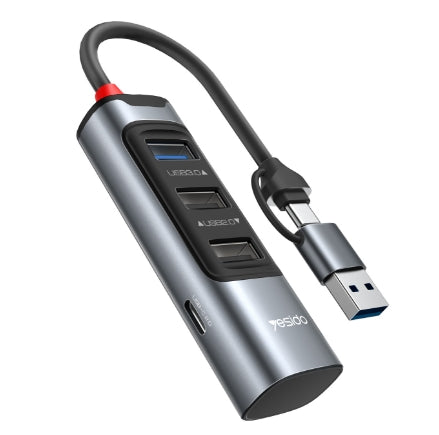 4 in 2 USB Hub HB19