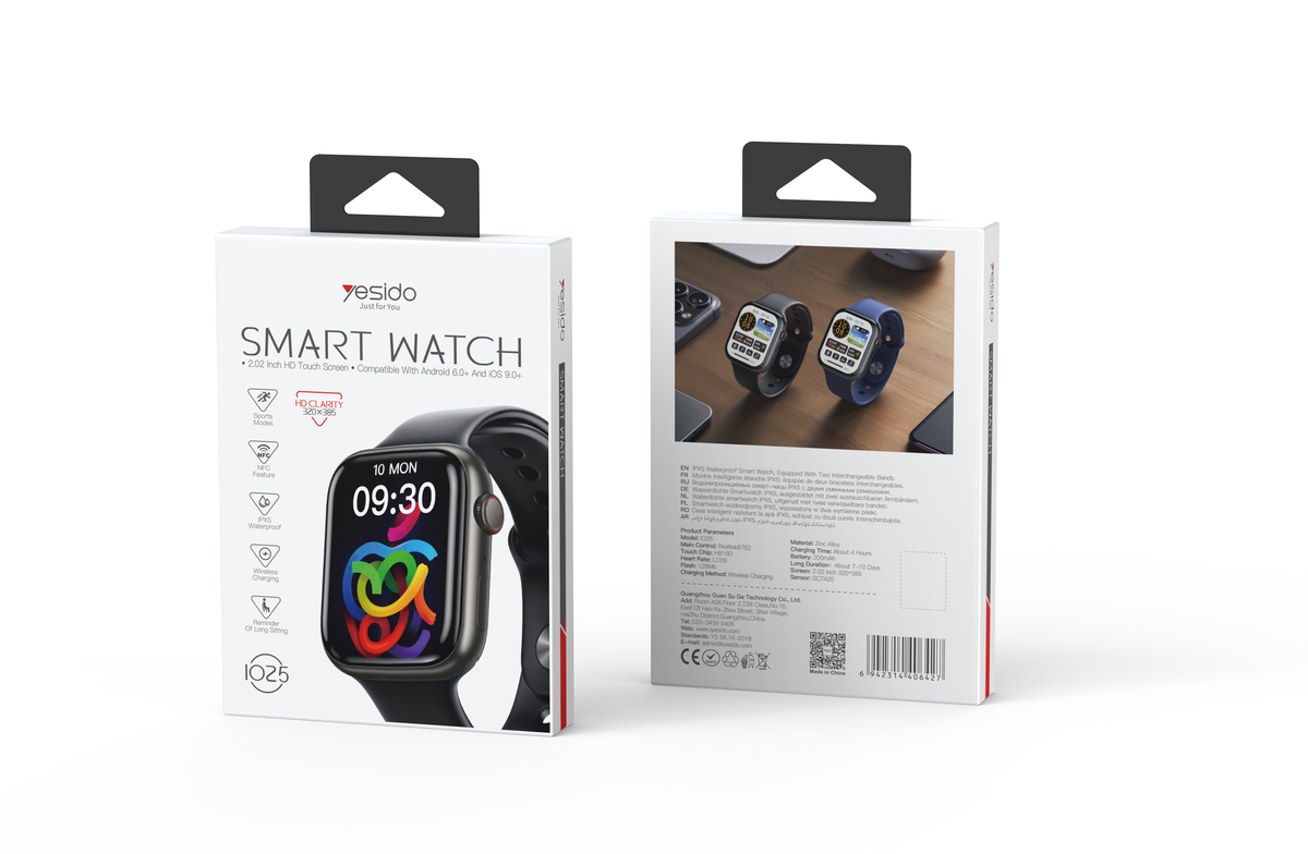 Sports Watch YESIDO IO25 BLACK