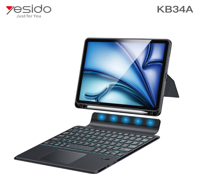 Detachable BT Keyboard  iPad 10.2/10.5 KB34A