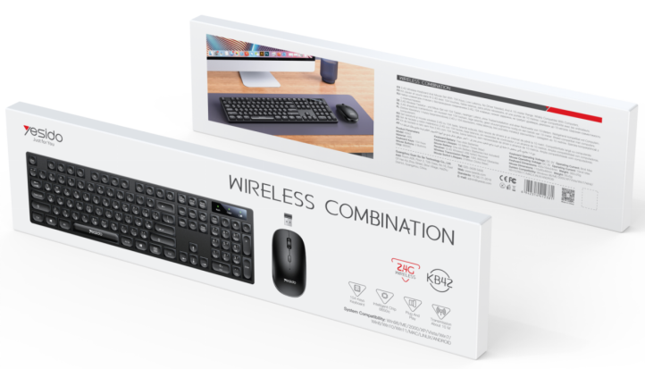 Wireless Keyboard and Mouse Set KB42