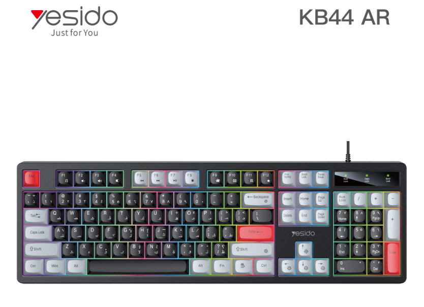 Low Fenbei Noise Wired  Keyboard KB44