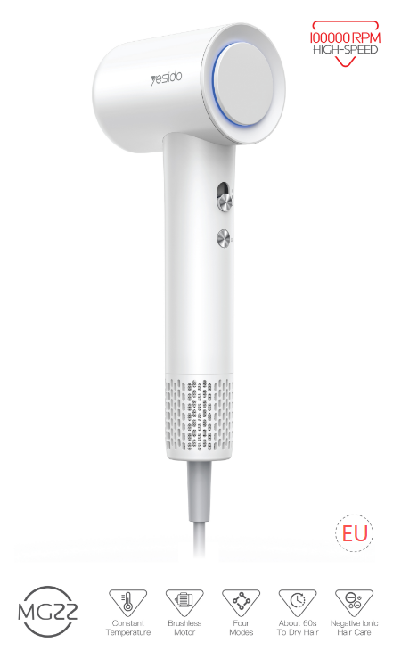 High-speed hair dryer -  EU MG22