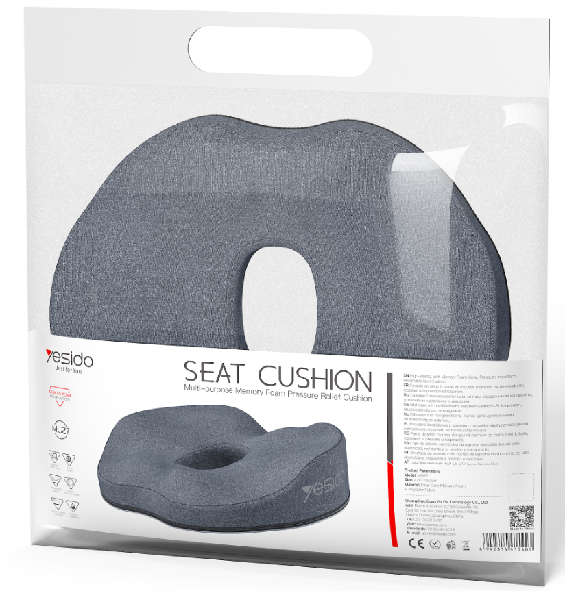 High-elastic memory foam hollow seat cushion MG27