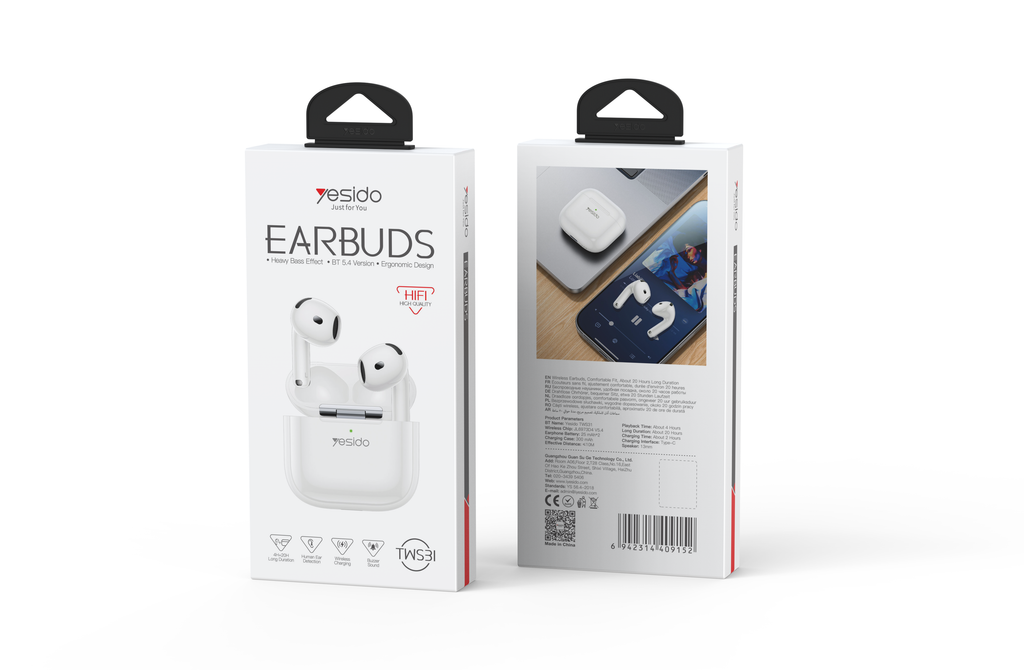 AIRPOD YESIDO TWS31 White