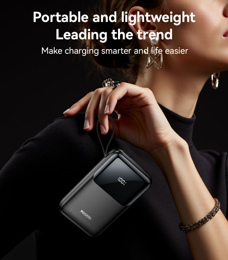 Power bank YESIDO YP71 BLACK