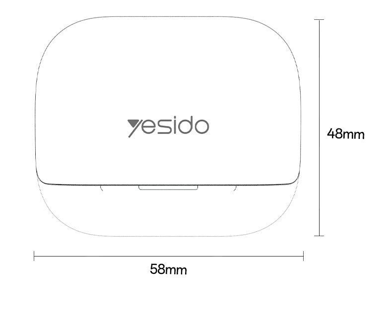 AIRPOD YESIDO TWS34 WHITE