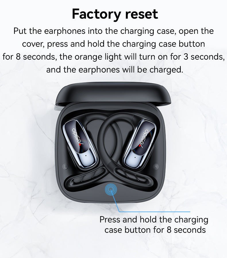 AIRPOD YESIDO YSP24 BLACK