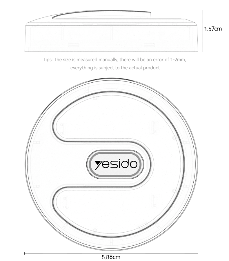 WIRELESS DISPLAY YESIDO TV15 BLACK