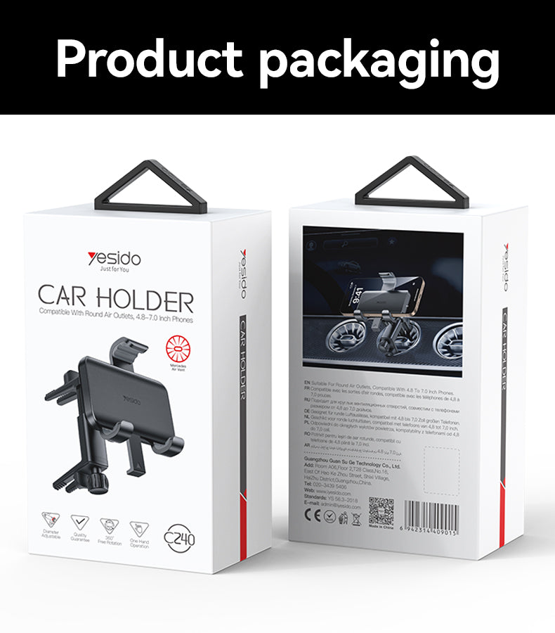 HOLDER YESIDO C240 BLACK