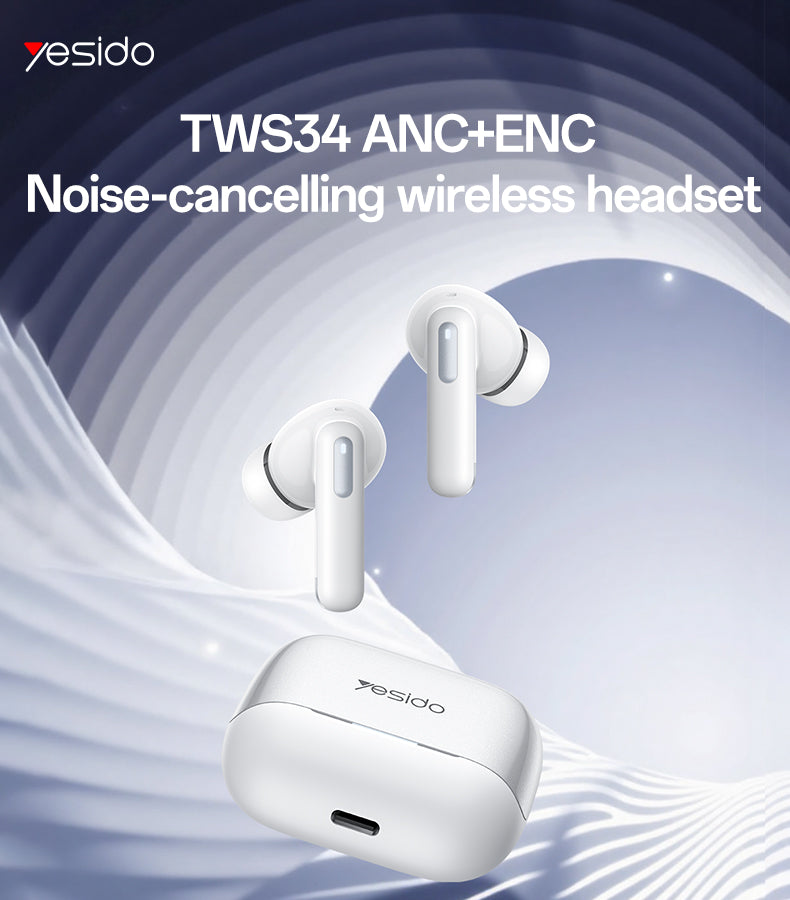 AIRPOD YESIDO TWS34 WHITE