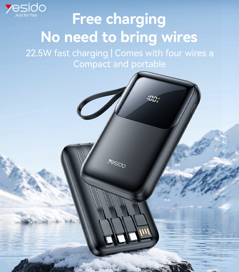 Power bank YESIDO YP71 BLACK