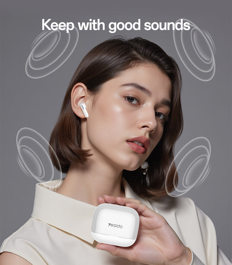 AIRPOD YESIDO TWS34 WHITE