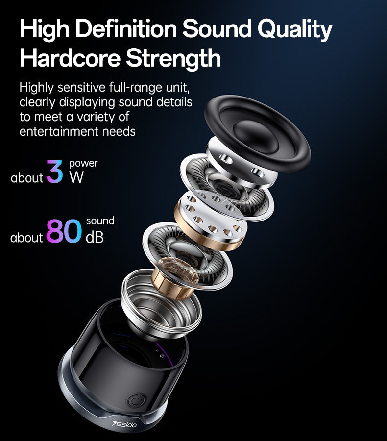 SPEAKER YESIDO YSW32 BLACK