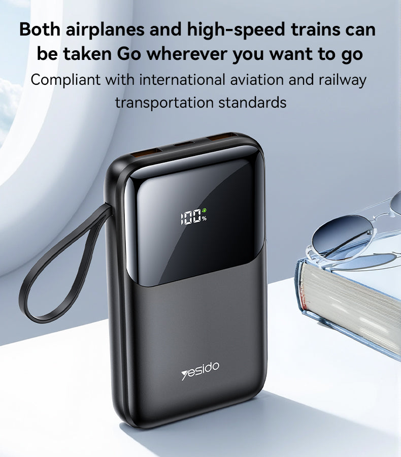 Power bank YESIDO YP71 BLACK