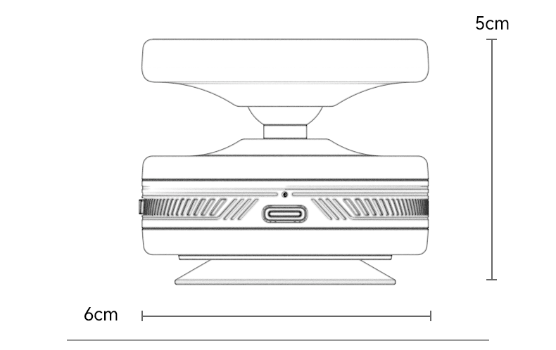 Magsafe holder with ball head electric vacuum cup&nbsp C224