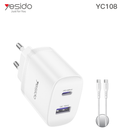 A+C 35W  Home charger EU (C TO C cable) YC108