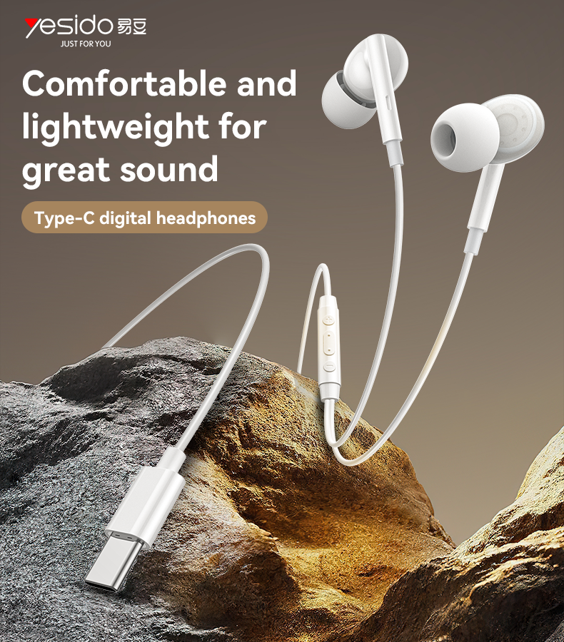 EARPHONE YESIDO YH45 White