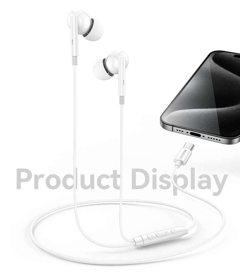 EARPHONE YESIDO YH45 White