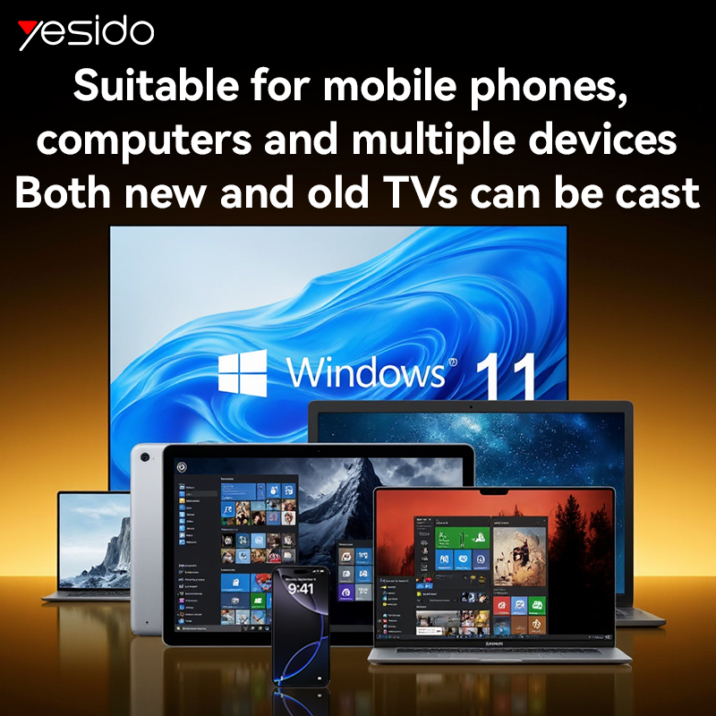 WIRELESS DISPLAY YESIDO TV15 BLACK