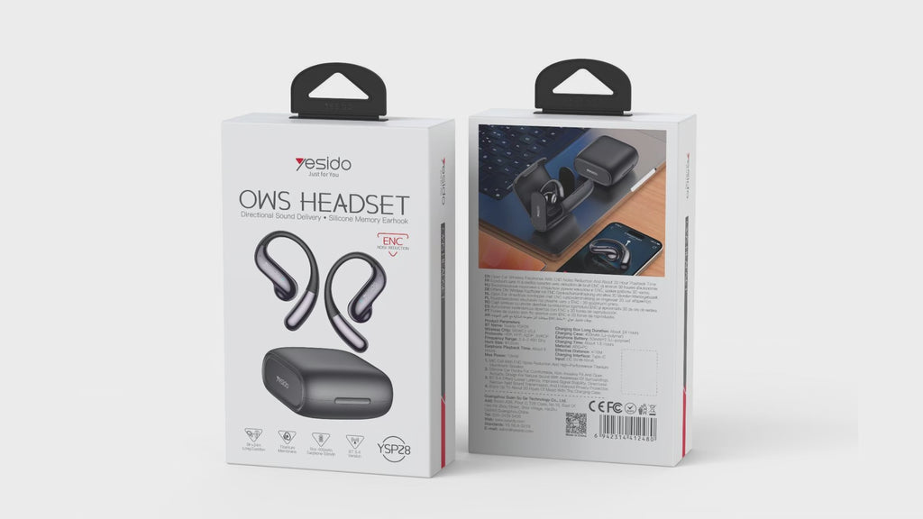 AIRPOD YESIDO YSP28 Black