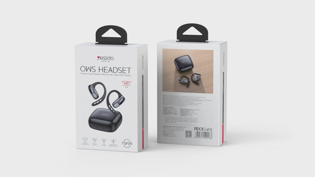 AIRPOD YESIDO YSP24 BLACK