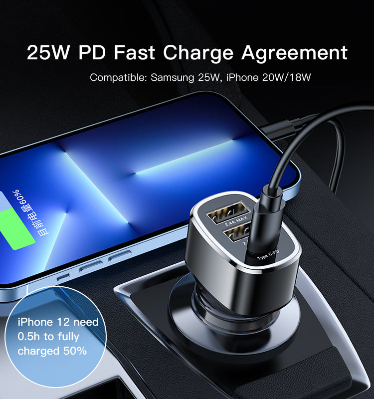 Car charger YESIDO Y47 BLACK
