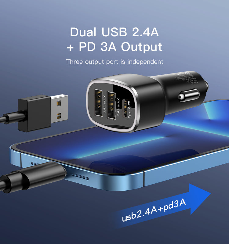 Car charger YESIDO Y47 BLACK