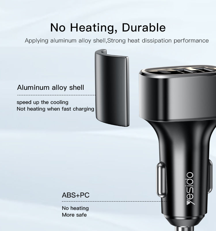 Car charger YESIDO Y47 BLACK