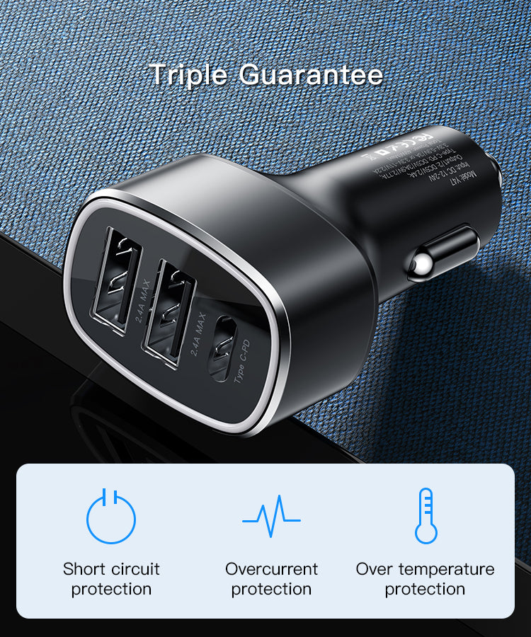 Car charger YESIDO Y47 BLACK